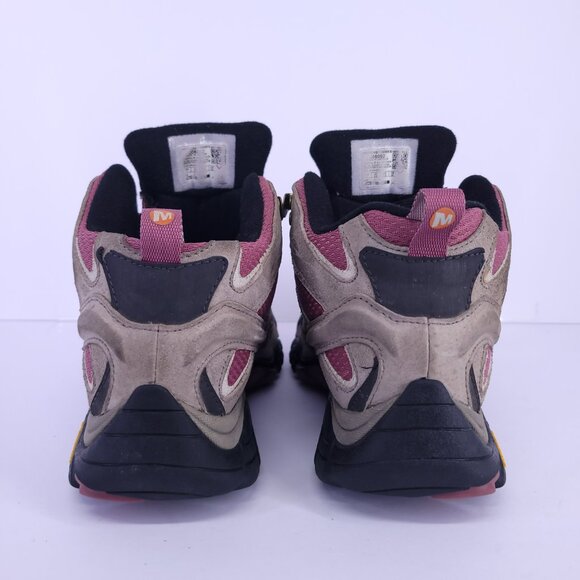 Merrell Moab 2 Mid Waterproof Hiking Boots Women’s 7 Vibram Trail Chukka - Picture 7 of 16